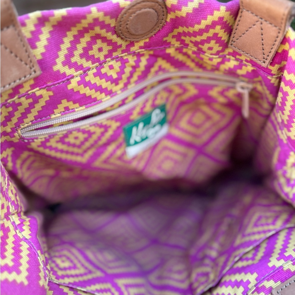 Fossil Multicolor Tote Bag with Elephant Design - Picture 12 of 15